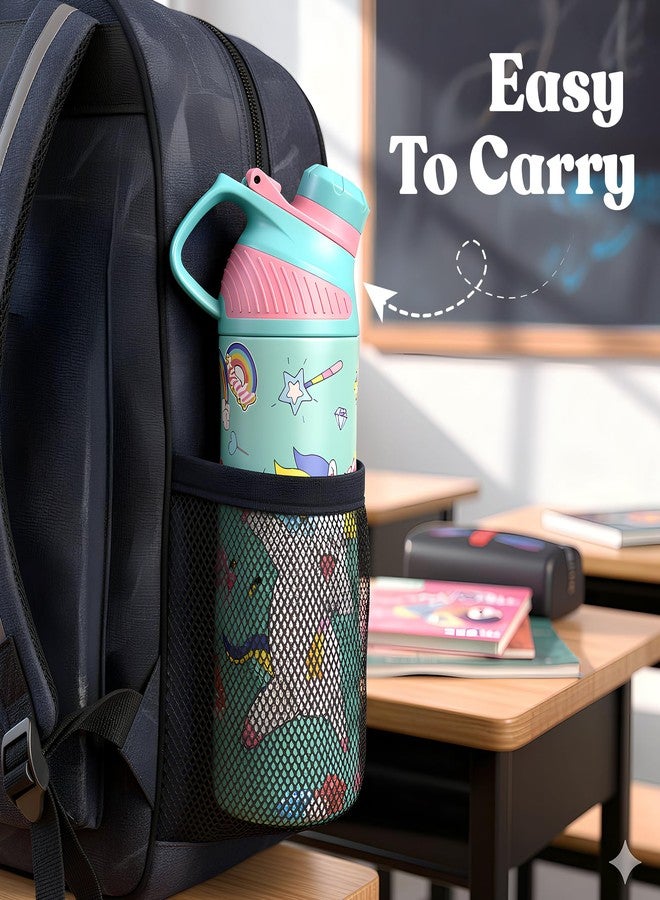 Rabitat ZYLO Insulated Water Bottle for School Kids | Steel Water Bottle for Kids | Kids Water Bottle | 1+1 Year Brand Warranty | Hot & Cold Upto 24 Hours | Office, Gym, Outdoor 550ml Sizzle - Image 5